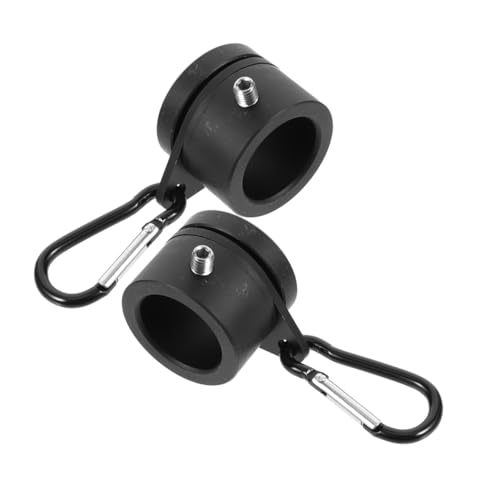 BESTonZON Aluminiumlegierung Flaggenhalter Drehbarer Flaggenring Metallklammern Wickel Befestigung für Fahnenmast Einfache für Feier Gewerbe Zuhause von BESTonZON