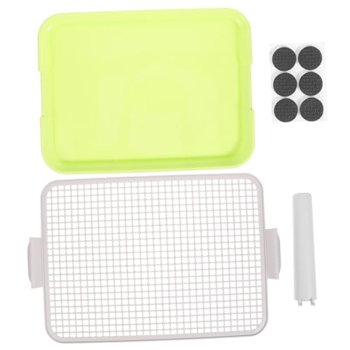 BESTonZON Antirutsch Hundetoilette mit Stehpfosten Verstärktes Hundeklo für Welpen und Kleine Hunde Rutschfestes Indoor Haustier Toilette Trainingsset Leicht zu Reinigen Grün BESTonZON Antirutsch Hundetoilette mit Stehpfosten Verstärktes Hundeklo für Welpen und Kleine Hunde Rutschfestes Indoor Haustier Toilette Trainingsset Leicht zu Reinigen Grün von BESTonZON