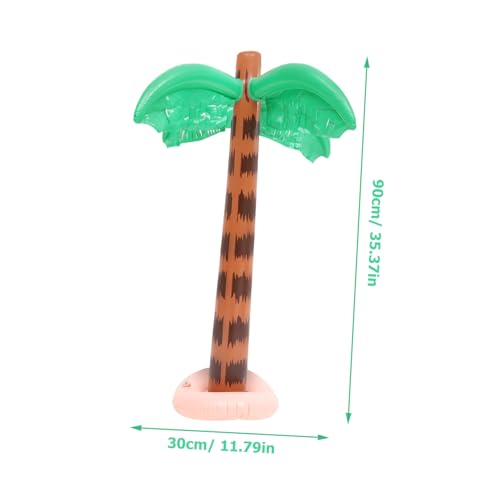 BESTonZON Aufblasbare Kokospalme PVC Partydeko Poolspielzeug Sommerliche Fotorequisite Robust und Reißfest für Strand und Gartenpartys von BESTonZON