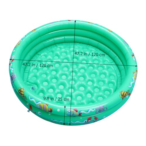 BESTonZON Aufblasbarer Selbstaufblasender Wassermatratze Pool für Junge Mädchen und Kleinkinder von Monaten Großer Grüner Planschbecken aus Sicherem Kunststoff für Sommerspaß von BESTonZON