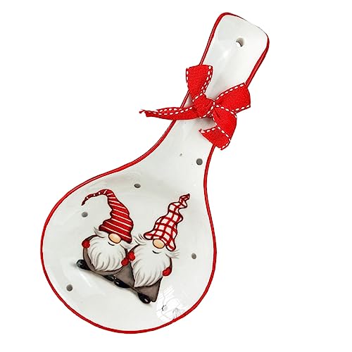 BESTonZON Besteckständer Löffel Suppenkellenhalter Weihnachten Essstäbchen Kissen Niedliche Löffelablage Spatel Schöpfkellenhalter Essstäbchenhalter Ablage Kochutensilienständer von BESTonZON