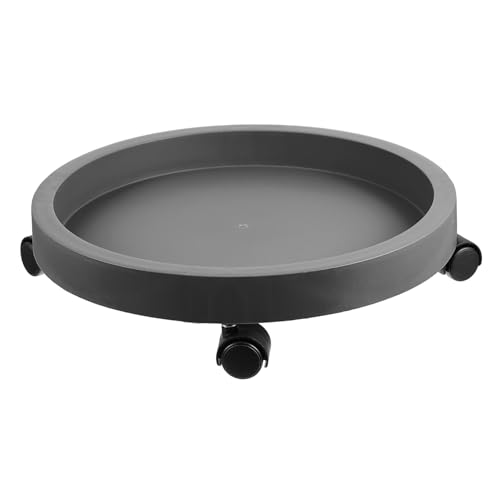 BESTonZON Blumenroller mit Glatten Rädern Mittleres Tablett für Große Pflanzen für Wohnzimmer Garten und Terrasse von BESTonZON