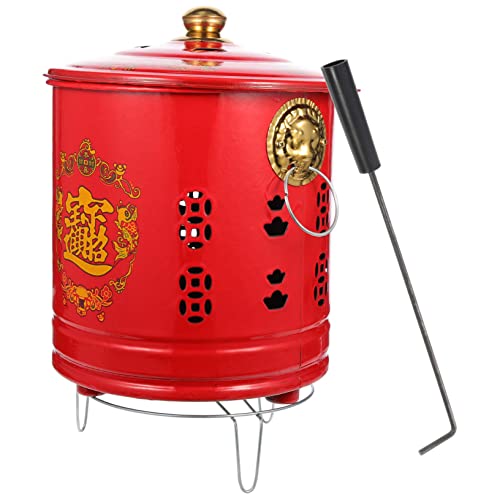 BESTonZON Brenntonne Aus Emaille Für Draußen Robust Und Langlebig Mit Deckel Zur Staub Und Funkenabwehr Effektive Wärmedämmung Für Gartenabfälle BESTonZON Brenntonne Aus Emaille Für Draußen Robust Und Langlebig Mit Deckel Zur Staub Und Funkenabwehr Effektive Wärmedämmung Für Gartenabfälle von BESTonZON