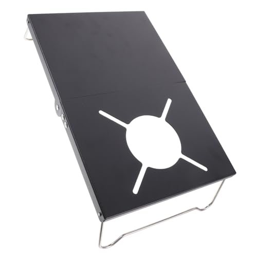 BESTonZON Camping Tisch Klapptisch Tragbar Outdoor für Picknick BBQ Camping und Garten Multifunktionale Nutzung Robustes Material Schwarz von BESTonZON