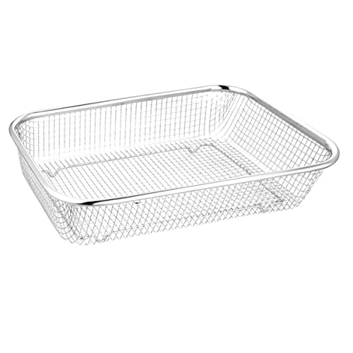 BESTonZON Crisper Tray Tablett Küchenkorb Home Organizer Teller Gemüsegitter Xxcm Trocknen L Verdickt L Sieb Waschen Küche Bohnen Brot Aufbewahrungsgröße Veggie Teller Bratkorb von BESTonZON