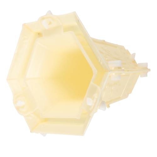 BESTonZON DIY Blumentopfform Kunststoff Sechseckige Pflanzgefäßform für Gartenprojekte Robuste Langlebige und Verformungsbeständige Form für Blumentöpfe von BESTonZON