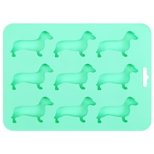 BESTonZON Dachshund Dog Shaped Silicone Ice Cube Molds and Tray, Ice Cube Tray for Cocktails, Ice Cube Tray and Treat Mold, Sausage Dog Mold for Chilling Drinks Coffee Juice Whiskey Cocktails BESTonZON Dachshund Dog Shaped Silicone Ice Cube Molds and Tray, Ice Cube Tray for Cocktails, Ice Cube Tray and Treat Mold, Sausage Dog Mold for Chilling Drinks Coffee Juice Whiskey Cocktails von BESTonZON