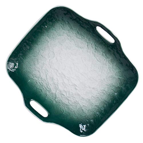 BESTonZON Dessertteller Backform Rechteckig Backen Gericht Keramik Auflaufform Backformen Lasagne Pan Backformen Pan Snack T? Backen Zubeh?r Grün Japanische Teller Japanische Sushi-Platte von BESTonZON