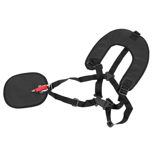 BESTonZON Doppelschultergurt Gepolstert für Rasentrimmer Verstellbarer Trimmer Schulterriemen Komfortabler Tragegurt für Freischneider und Rasenmäher Gartenarbeit Zubehör von BESTonZON
