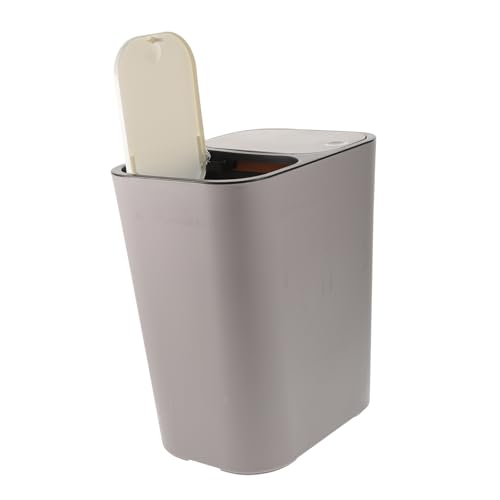 BESTonZON Doppelter Abfallbehälter für Trockene und Feuchte Abfälle Klassifizierter Mülleimer mit Zwei Fächern für Küche Badezimmer Wohn und Schlafzimmer Hochwertigem Material Modern und von BESTonZON