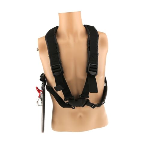 BESTonZON Doppelter Schultergurt Rasentrimmer Gepolstert Verstellbar Tragegurt für Komfortables Arbeiten mit Langlebigem und Einfachem Schnellverschluss von BESTonZON