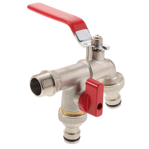 BESTonZON Doppelter Wasserhahn aus Messing mit Doppelabgang Langlebiger Waschmaschinen Wasserhahn Kratzfest Einfache Installation für Küche und Gartenanschlüsse BESTonZON Doppelter Wasserhahn aus Messing mit Doppelabgang Langlebiger Waschmaschinen Wasserhahn Kratzfest Einfache Installation für Küche und Gartenanschlüsse von BESTonZON