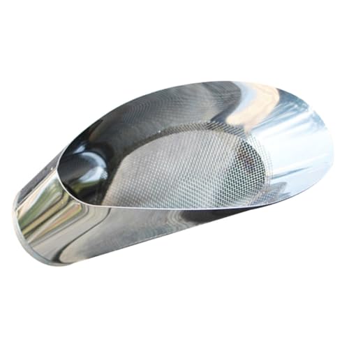 BESTonZON Edelstahl Bodensieb Gartenschaufel mit Integriertem Sieb Robuste Gartenschaufel für Erde Sichten und Umfüllen Kompakt Leicht für Bonsai und Outdoor Pflanzarbeiten von BESTonZON