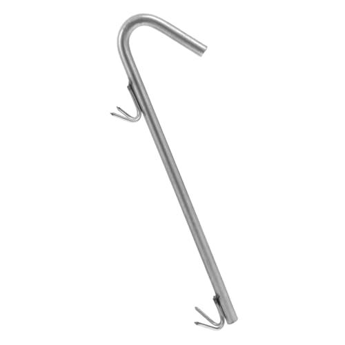 BESTonZON Edelstahl Fleischhaken für Grill und Bbq Leichter Multifunktionaler Haken zum Aufhängen von Fleisch Gemüse Wiederverwendbar und Einfach zu Reinigen für Outdoor Grillabende und von BESTonZON