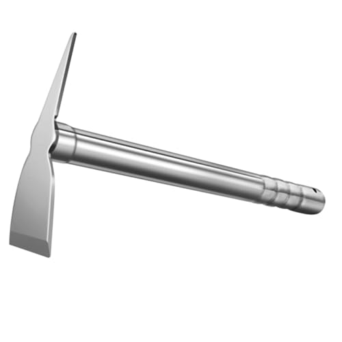 BESTonZON Edelstahl Gartenhacke Rostfrei Multifunktional Gartengerät mit Stabilem Griff für Gemüsebeet Unkrautentfernung Jäten und Boden Lockern Geeignet für Haus und Garten von BESTonZON