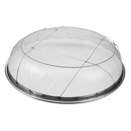 BESTonZON Edelstahl Gartensieb Rund Feinmaschiges Bodensieb mit Maschenweite Robustes Pflanzsieb für Erde Sand und Steine Leicht zu Reinigen für Gartenarbeit und Pflanzenerde siebung von BESTonZON