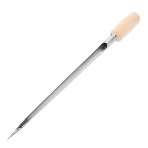 BESTonZON Edelstahl Getreideprobenehmer mit Holzgriff Robuste wasserdichte Getreidesonde für Weizen Reis Sorghum Vielseitig Einsetzbar Farmen Laboren Lagerhallen Effizient und Langlebig von BESTonZON