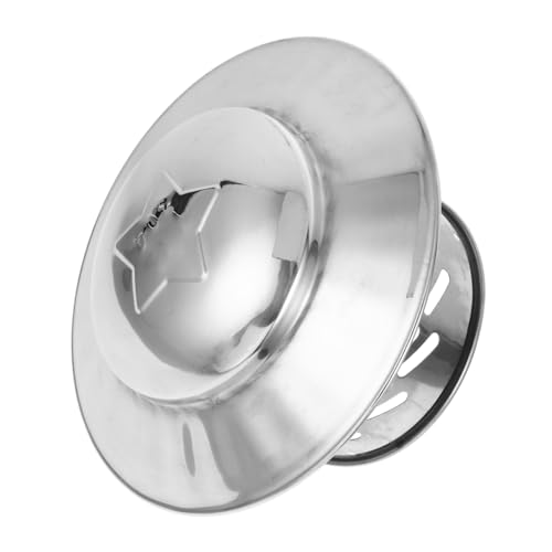 BESTonZON Edelstahl Schornsteinabdeckung Regenhaube Wetterfeste Kamin Abdeckkappe Rundes Ofenrohr Schutz Regenhut Außenschornstein Kaminventilationskappe Langlebig und Einfach zu Montieren von BESTonZON