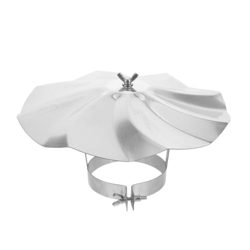 BESTonZON Edelstahl Schornsteinkappe Regenhaube Dachabdeckung Kaminlüftungsschutz Wetterfeste Kaminabdeckung für Außenkamin Holzofen und Heizkessel Einfache Installation Langlebiger von BESTonZON
