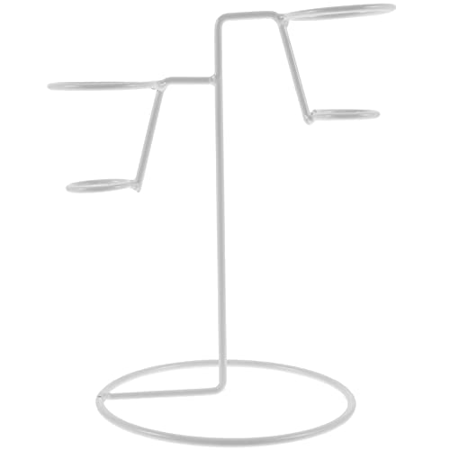 BESTonZON Eisen Eistütenhalter Eisständer Eiswaffelständer Pommes Ständer Eiswaffelhalter Waffelhalter Backgestell Kühlgestell für Geburtstag Hochzeit Nachmittagstee Weiß von BESTonZON