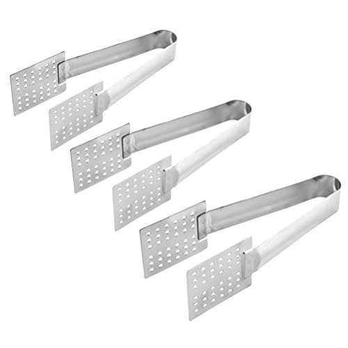 BESTonZON Eiswürfel Teezange Teesieb Zange 3 Stücke Teebeutel Squeezer Zangen Klammern Teebeutel Tong Sieb Halter ?utergriff Lebensmittel Clips Teezubeh?r Teesieb Zange Grill Zubehör von BESTonZON