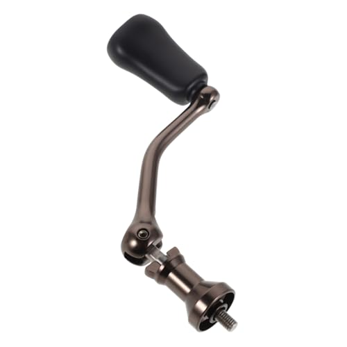 BESTonZON Ersatz Angelrollen Griff Edelstahl Single Rocker Power Kurbel Griff Ergonomischer Angelrollen Hebel für See Fluss und Teich Angelruten von BESTonZON