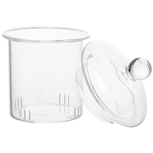 BESTonZON Ersatz-Tee-Ei Glas Mit Deckel Hochhygienischer Glas-Filtersieb Tee-Diffusor Für Glas-Teekanne Teekessel Lose Teeblätter von BESTonZON