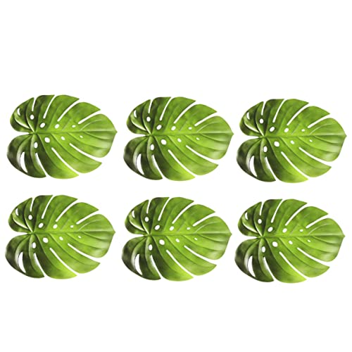 BESTonZON Eva-Material Tischsets in Blattform 6 Stück Blattform rutschfest Isolierend Wärmeisolierend für Esszimmerdekoration von BESTonZON