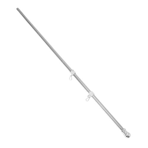 BESTonZON Fahnenmast Rostfreier Gartenflaggenstand für Außenbereiche Langlebig und Wetterbeständig für Balkone und Höfe von BESTonZON