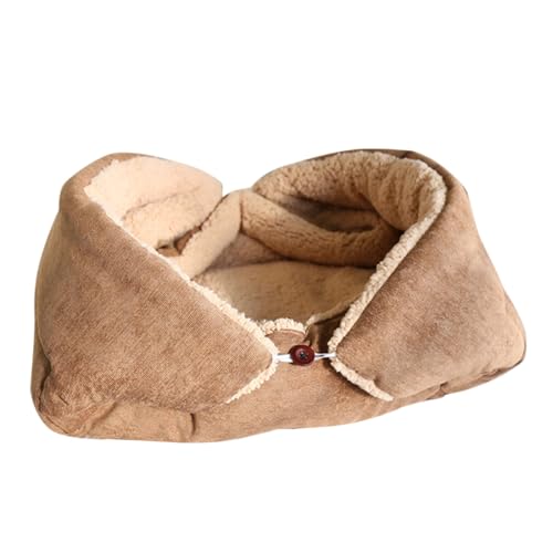 BESTonZON Faltbare Warme Haustiermatte aus Dickem Plüsch Waschbare Tragbare Schlafunterlage für Hunde und Katzen Vielseitige Isolierende Kuscheldecke für Zuhause und Unterwegs S von BESTonZON