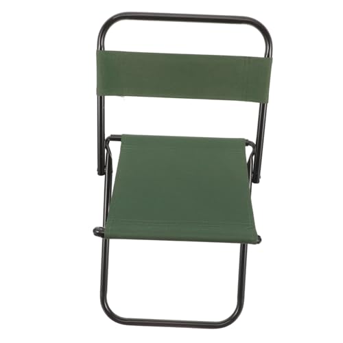 BESTonZON Faltbarer Campingstuhl Klappstuhl Outdoor Leichter Tragbarer Anglerstuhl für Wandern Picknick Garten Strand mit Hoher Belastbarkeit und Platzsparendem Design in Grün von BESTonZON