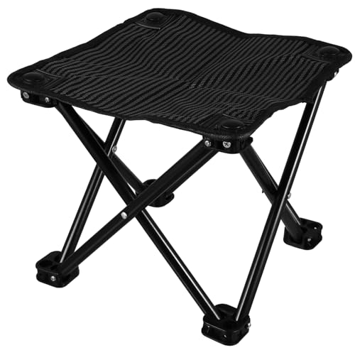 BESTonZON Faltbarer Campingstuhl für Erwachsene Robuster Strandstuhl mit Tragetasche Ultraleicht für Angeln Reisen und Outdoor Aktivitäten Hochwertigem und Strapazierfähigem Oxford von BESTonZON
