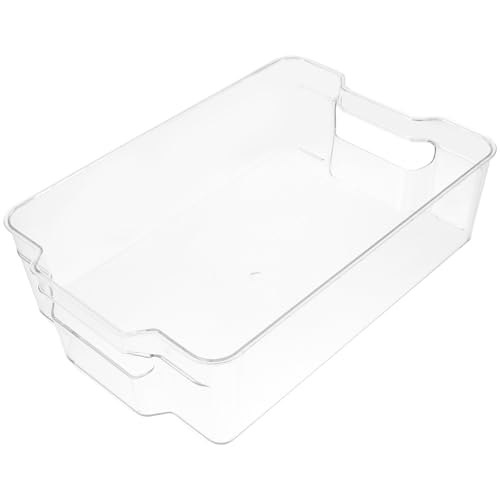 BESTonZON Kühlschrankorganizor Transparent Dosenhalter Für Kühlschrank Getränke-organizer Praktischer Stauraum Für Haushalt Multifunktionaler Aufbewahrungskorb von BESTonZON