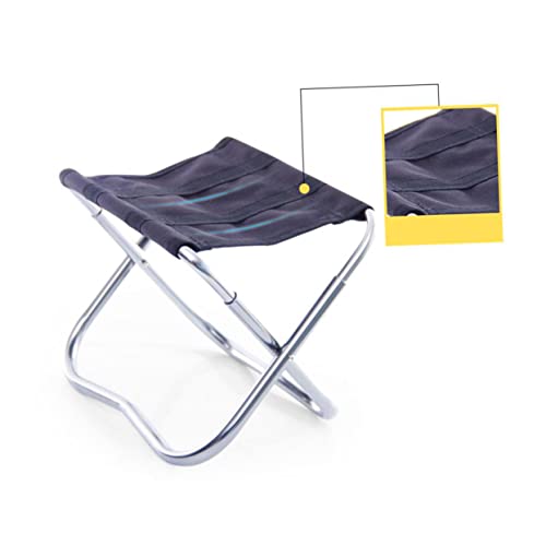 BESTonZON Faltbarer Outdoor Stuhl Aluminiumlegierung Leichter Campingstuhl Tragbarer Angler Hocker Klappbarer BBQ Sitz für Reisen und Outdoor Aktivitäten von BESTonZON