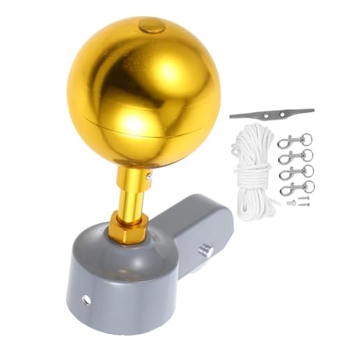 BESTonZON Flaggenmast Ersatzteile Langlebige Fahnenmast Umlenkrolle Robustes Reparaturset für Außenbereich mit Metall Seilrolle Fahnenmast Abschlussornament von BESTonZON