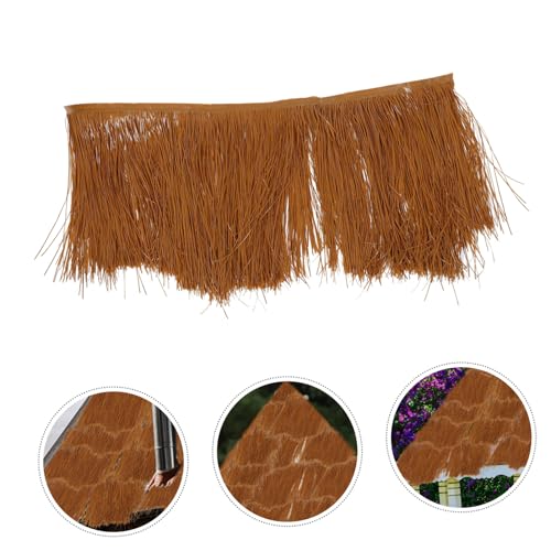 BESTonZON Flammhemmendes Künstliches Strohdach Pe Simulation für Garten Pavillon Dach Dekor Wetterfest Langlebig Vielseitig für Landschaftsgestaltung und Außenbereich von BESTonZON