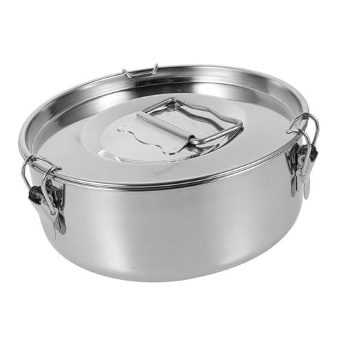 BESTonZON Flan Form mit Deckel Vielseitige Flan Pfanne für Schnellkochtöpfe Robuste und Leicht zu Reinigende Frische Bewahrende Kochhilfe von BESTonZON