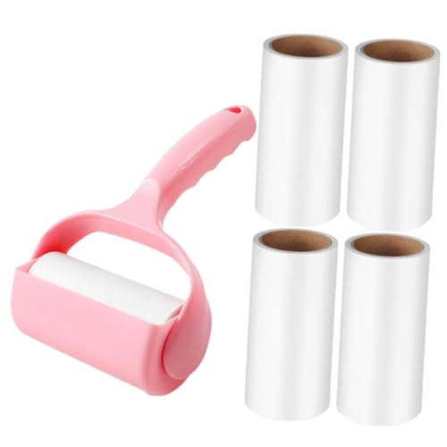 BESTonZON Fusselroller mit Handgriff Staubschutz und Nachfüllrollen Effektiver Tierhaarentferner für Kleidung Sofa Teppich und Haushalt Praktischer Fusselentferner für Haustierhaare von BESTonZON