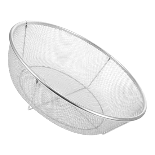 BESTonZON Galvanisiertes Bodensieb Gartensieb mit Feinem Drahtgeflecht Robustes Sandsieb für Kompost Erde Steine Gartenerde und Getreide mit Glatten Kanten Langlebiges Filtersieb von BESTonZON