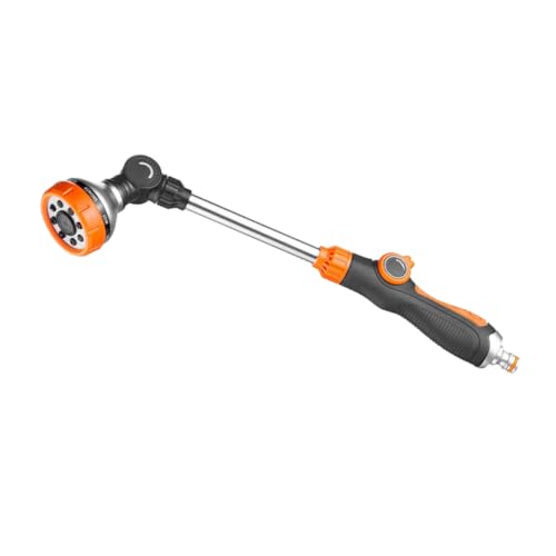 BESTonZON Gartenbrause Langstiel Spritzdüse Hochdruckdüse Gartenschlauch Wasserpistole Leicht Robust Vielseitig für Bewässerung Pflanzen Reinigung Autowäsche von BESTonZON