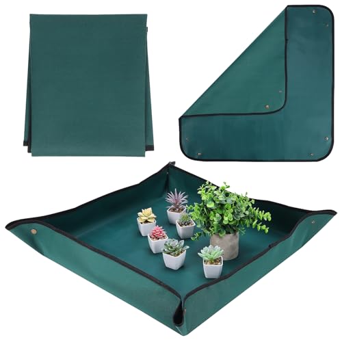 BESTonZON Gartenmatte für Innenpflanzen Robuste Umtopfmatte Platzsparend für Umtopfen Gärtnern Sauberkeit und Einfache Lagerung OPP Verpackung von BESTonZON