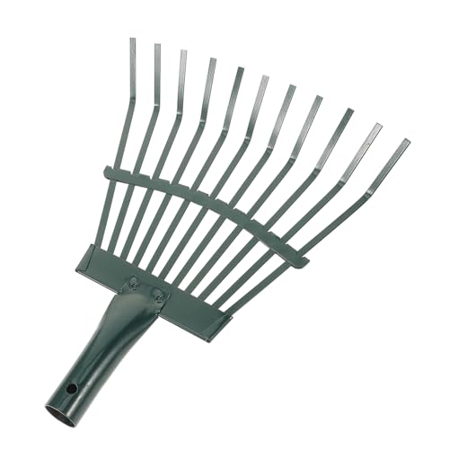 BESTonZON Gartenrechen Carbonstahl Laubrechen für Gartenpflege Leicht und Tragbar zum Entfernen von Laub und Schmutz Multifunktionales Gartenwerkzeug BESTonZON Gartenrechen Carbonstahl Laubrechen für Gartenpflege Leicht und Tragbar zum Entfernen von Laub und Schmutz Multifunktionales Gartenwerkzeug von BESTonZON