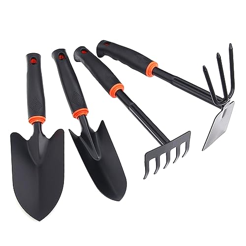 BESTonZON Gartenwerkzeug Set Teilig Kunststoffgriff Robust Langlebig mit Kleinem Großem Fünfzinkigem Rechen Zweifacher Hacke für Gartenliebhaber und Pflanzarbeiten BESTonZON Gartenwerkzeug Set Teilig Kunststoffgriff Robust Langlebig mit Kleinem Großem Fünfzinkigem Rechen Zweifacher Hacke für Gartenliebhaber und Pflanzarbeiten von BESTonZON