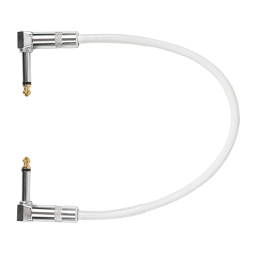 BESTonZON Gitarrenkabel Patchkabel Gitarre Pedalkabel Für E-gitarre Patchkabel Für Gitarrenpedale Pedal-patchkabel Gitarren-patchkabel Gitarrenpedalkabel Pedalboard-kabel Weiß Pvc von BESTonZON