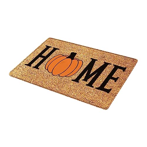 BESTonZON Halloween Fußmatte Rutschfester Pumpkin Fußabstreifer für Eingang Küche Bad Komfortable Strapazierfähige Türmatte mit Rutsch Beschichtung Dekorativ für Wohnzimmer und Flur von BESTonZON