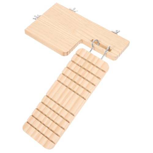 BESTonZON Hamster Holzplattform mit Wasserdichter Leiter Kletterhilfe und Beißfestem Naturholz Robustes Kauspielzeug für Kleintiere im Käfig Geeignet für Hamster und Ratten Stilvariante BESTonZON Hamster Holzplattform mit Wasserdichter Leiter Kletterhilfe und Beißfestem Naturholz Robustes Kauspielzeug für Kleintiere im Käfig Geeignet für Hamster und Ratten Stilvariante von BESTonZON