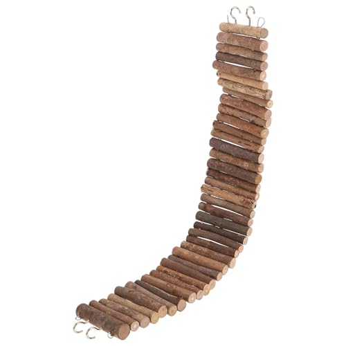 BESTonZON Hamster Kletterspielzeug Holzleiter Biegbar Hängebrücke Kleintier Klettergerüst Verstellbare Nager spielbrücke mit Versteck Leiter für Innenkäfig BESTonZON Hamster Kletterspielzeug Holzleiter Biegbar Hängebrücke Kleintier Klettergerüst Verstellbare Nager spielbrücke mit Versteck Leiter für Innenkäfig von BESTonZON