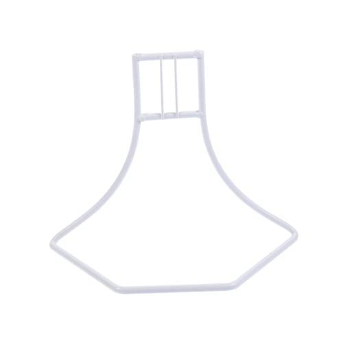 BESTonZON Hamster Laufrad Ständer aus Robustem Eisen Leise und Weißer Kleintier Laufwheel Halter Einfach zu Montieren Platzsparend für Zwerghamster und Kleine Haustiere von BESTonZON