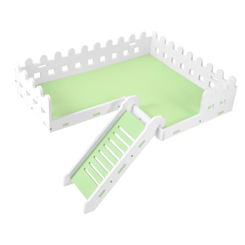 BESTonZON Hamster Plattform Tray aus Langlebigem Material mit Leiter Kleine Haustier Sitzplattform für Hamster und Meerschweinchen Glatte Oberfläche für Einfache Stressreduzierendes Zubehör BESTonZON Hamster Plattform Tray aus Langlebigem Material mit Leiter Kleine Haustier Sitzplattform für Hamster und Meerschweinchen Glatte Oberfläche für Einfache Stressreduzierendes Zubehör von BESTonZON