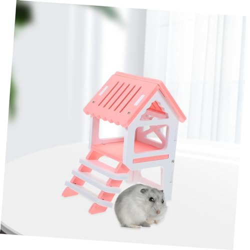 BESTonZON Hamsterhaus aus Robustem PVC Doppelstöckiges Versteck mit Leiter Meerschweinchen und Chinchilla Höhle Ruhiger Rückzugsort Geräumige Kleintier Villa für Aktives und Schlafen BESTonZON Hamsterhaus aus Robustem PVC Doppelstöckiges Versteck mit Leiter Meerschweinchen und Chinchilla Höhle Ruhiger Rückzugsort Geräumige Kleintier Villa für Aktives und Schlafen von BESTonZON